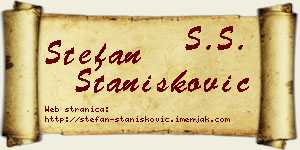 Stefan Stanišković vizit kartica